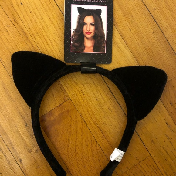 Leg Avenue velvet cat ears headband Halloween costume - Picture 2 of 2